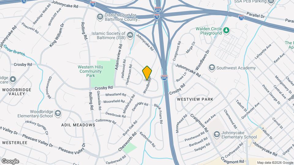 1314 Woodbridge Rd Map and Location Details