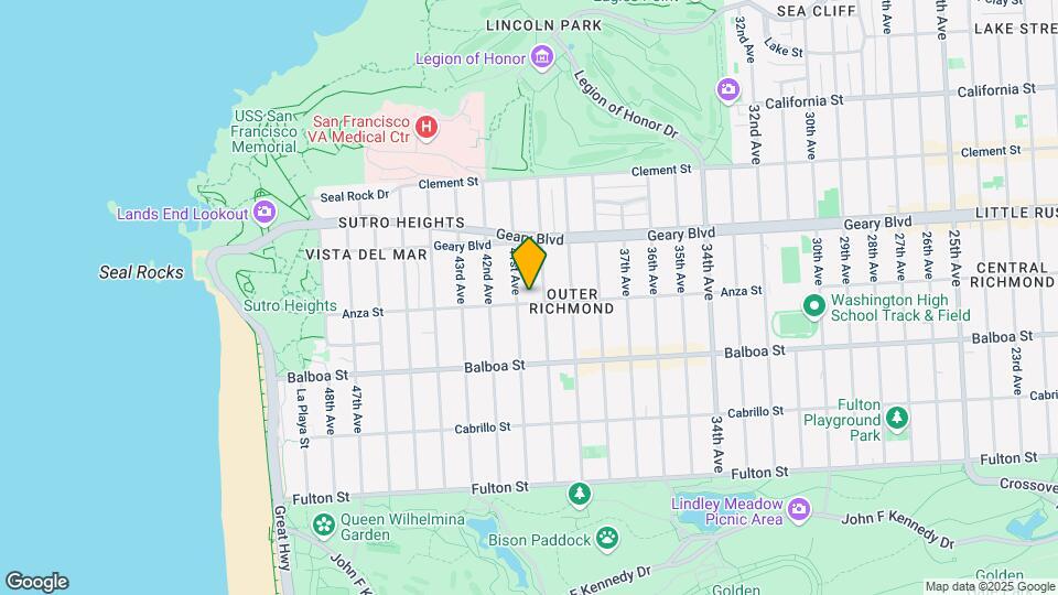 4932 Anza St, Unit 1 Map and Location Details