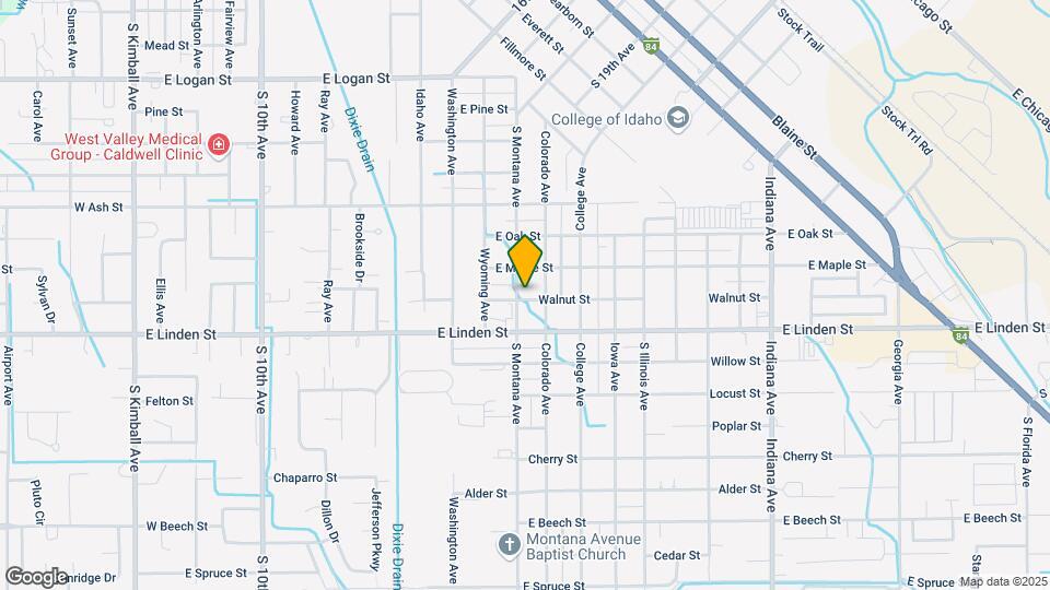 1309 Walnut St Map and Location Details