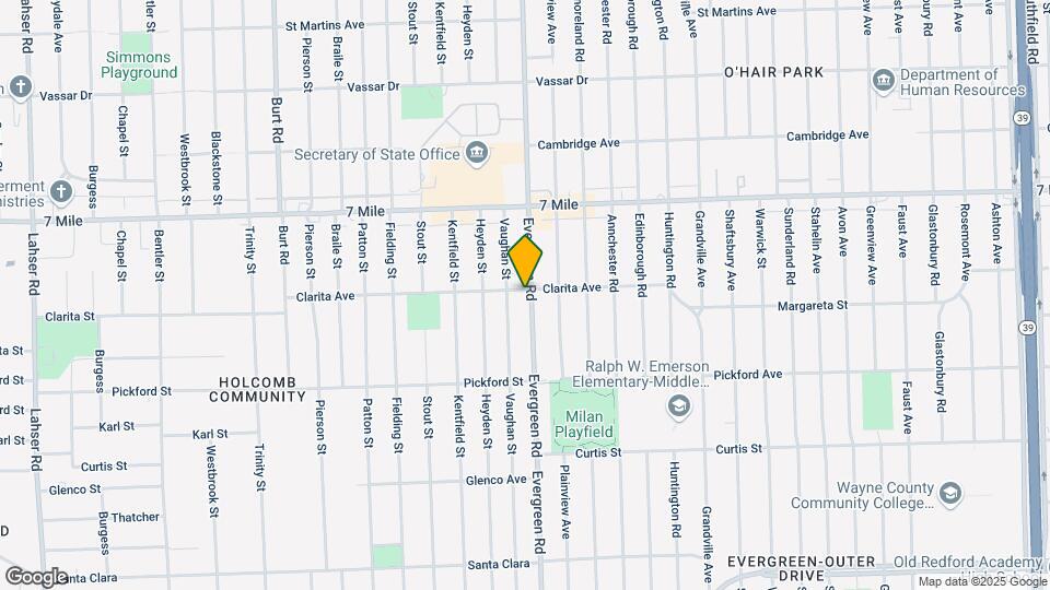 18581 Evergreen Rd Map and Location Details