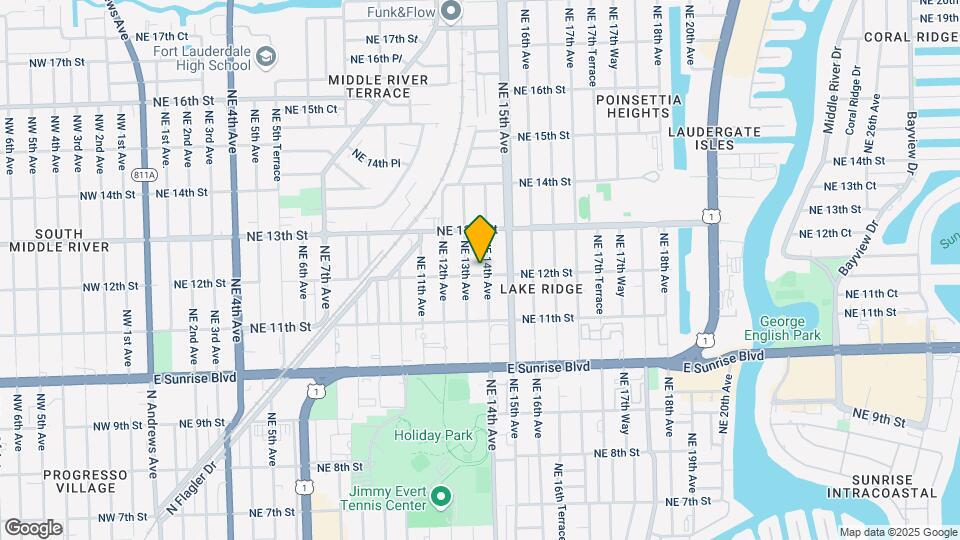 1201 NE 14th Ave Mapa y Detalles de la Ubicación