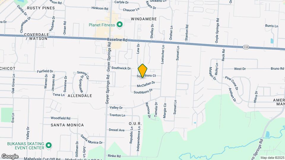 9405 Lew Cir, Unit A Mapa y Detalles de la Ubicación