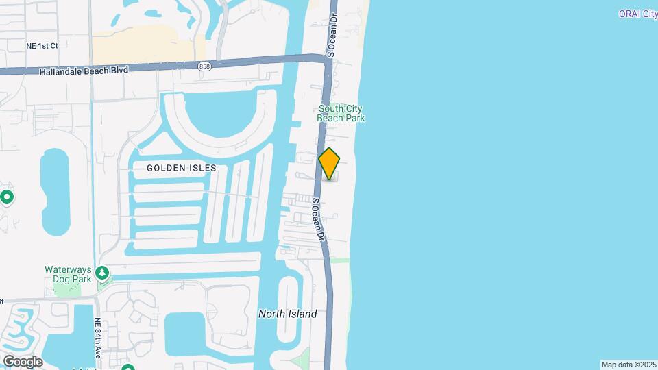 1980 S Ocean Dr, Unit #20E Mapa y Detalles de la Ubicación