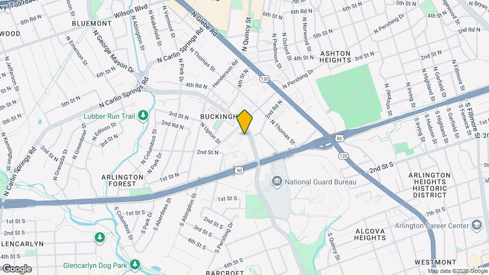 214 N George Mason Dr Map and Location Details