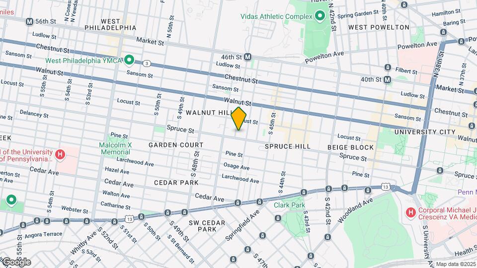 6 Units | University City | 4617 Spruce Map and Location Details