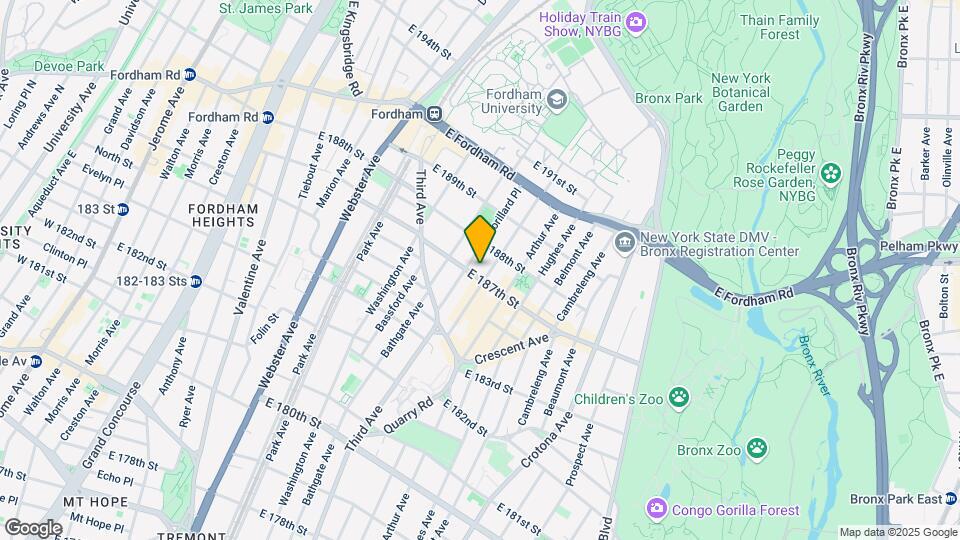 561 East 187th Street Map and Location Details