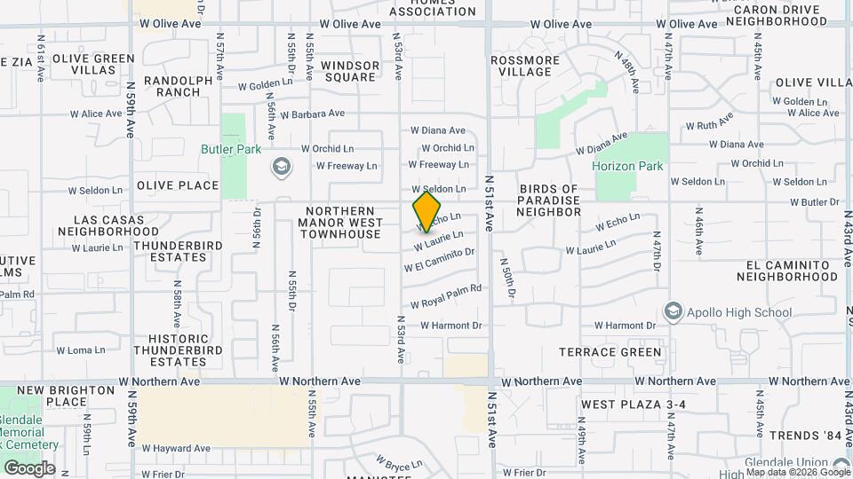 5216 W Laurie Ln Map and Location Details