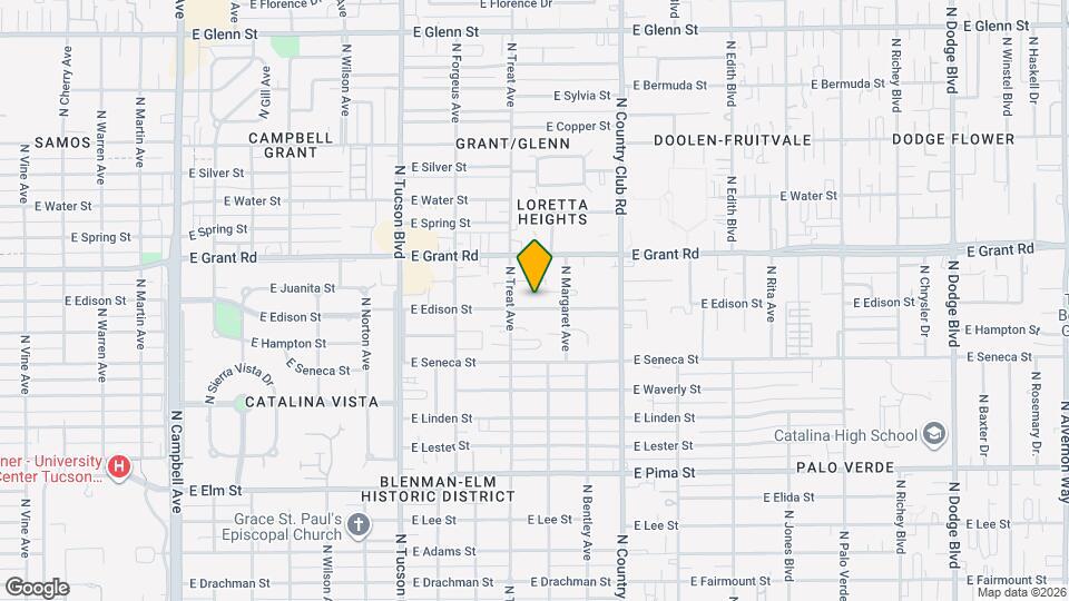2831 E Edison St Map and Location Details