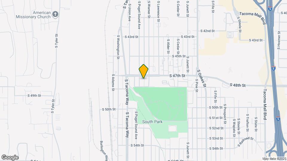 4711 S Puget Sound Ave Map and Location Details