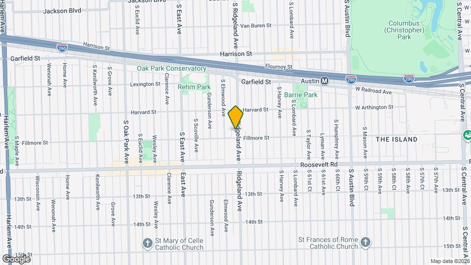 1139 S Ridgeland Ave Map and Location Details