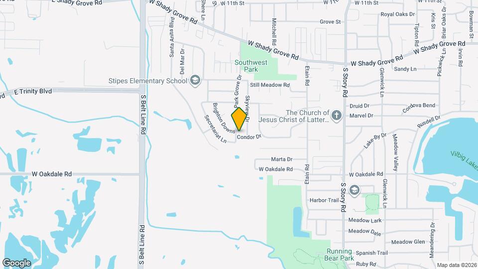 1664 Park Grove Dr Map and Location Details