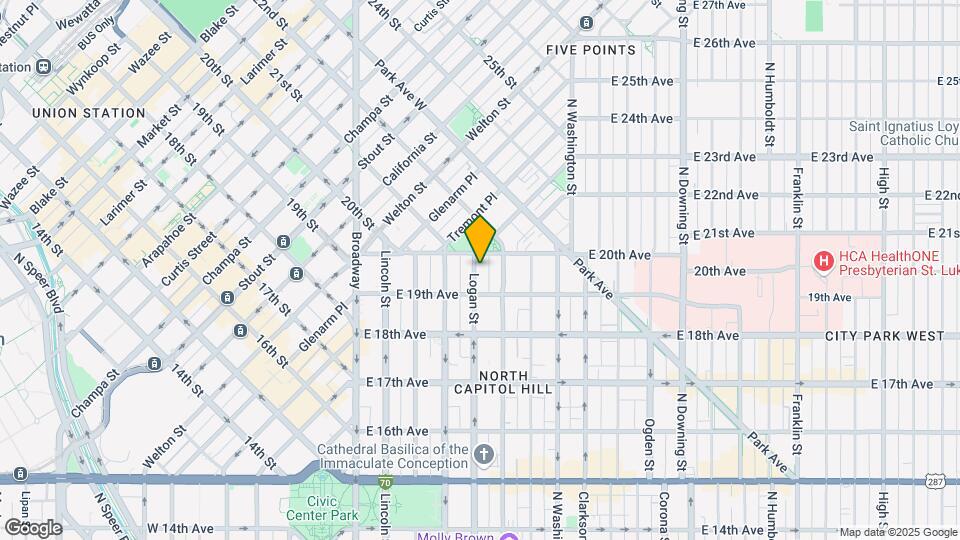 1950 N Logan St, Unit 502 Mapa y Detalles de la Ubicación