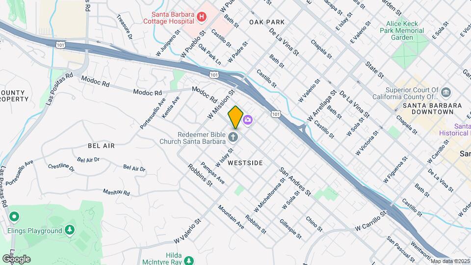 1815 San Andres St Map and Location Details