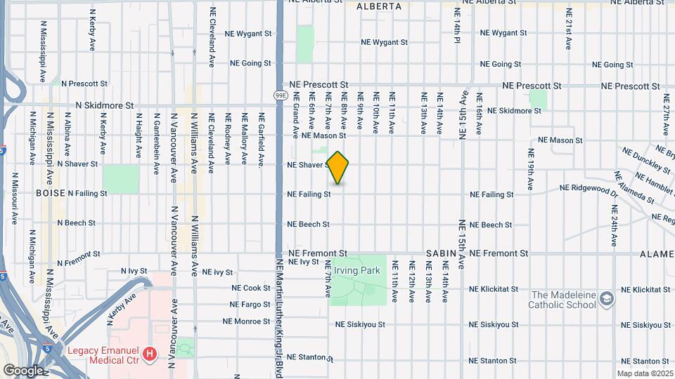 723 NE Failing St Map and Location Details