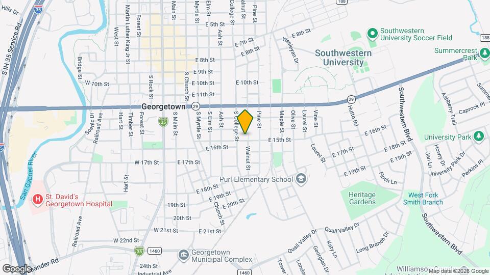 607 E 15th St Map and Location Details