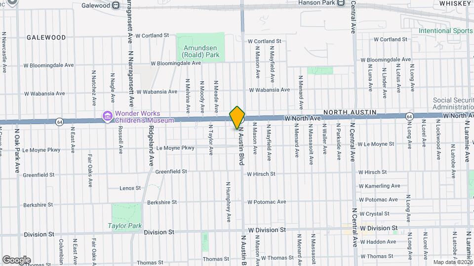 1522 N Austin Blvd Map and Location Details