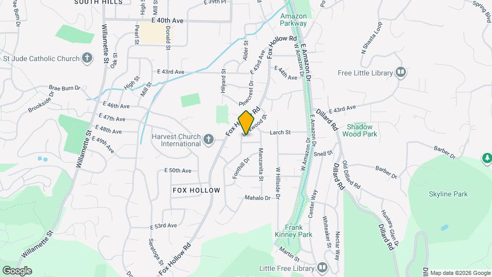 725 Mimosa Ave Map and Location Details