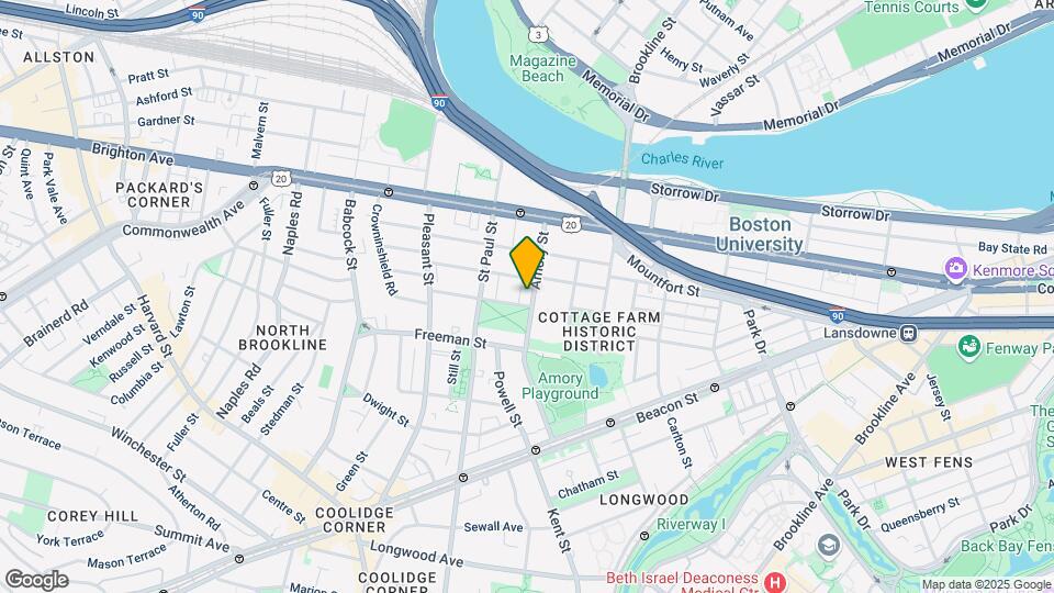 120 Amory St, Unit B2 Map and Location Details