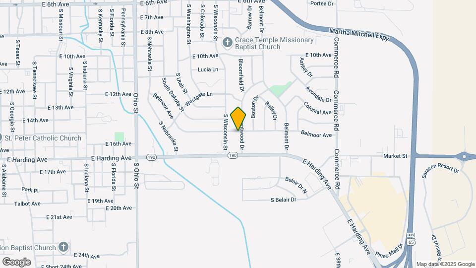 1600 Brentwood Dr Map and Location Details