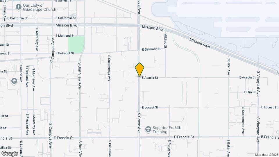 1405 S Grove Ave Map and Location Details