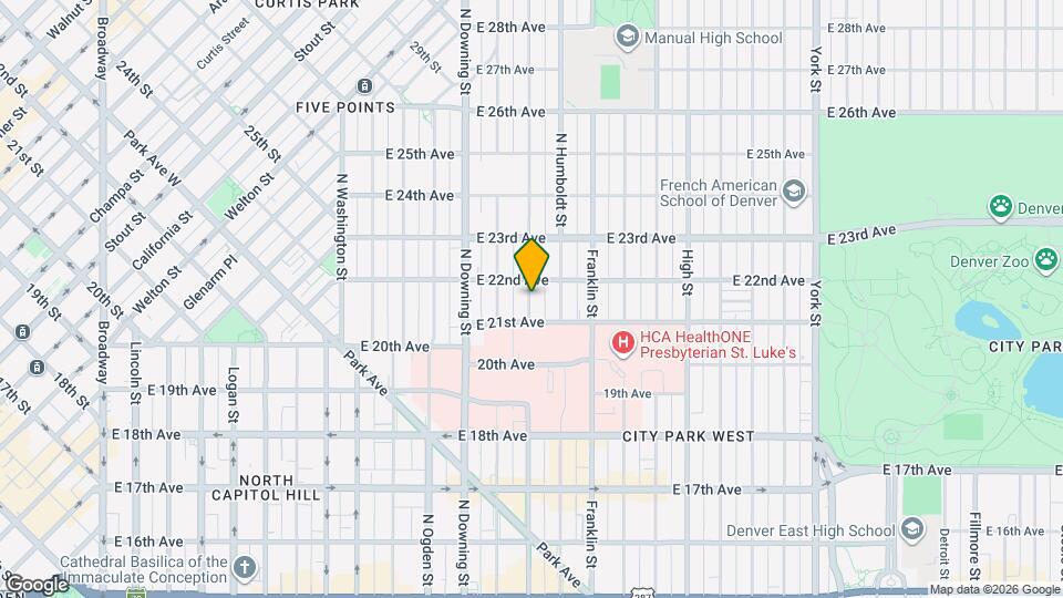 2136 Lafayette St Map and Location Details