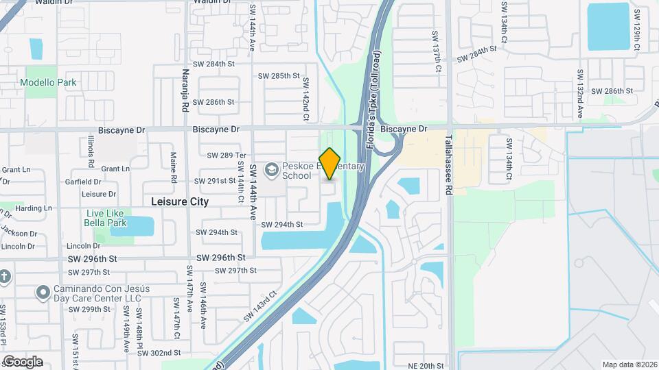 14152 SW 291st Ter Map and Location Details