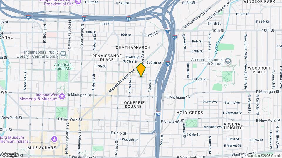 630 N College Ave Map and Location Details