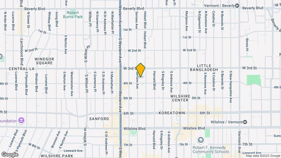344 S Serrano Ave Mapa y Detalles de la Ubicación