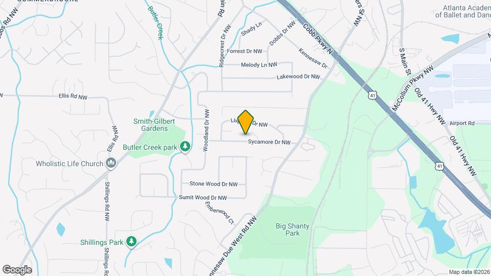 1407 Sycamore Dr NW Map and Location Details