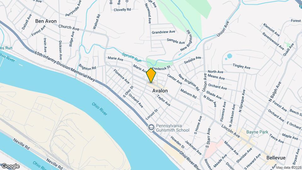 612 California Ave Map and Location Details