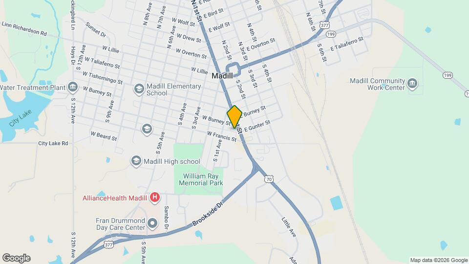 609 1/2 W. Burney St Mapa y Detalles de la Ubicación