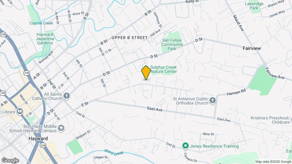 1746 E St Map and Location Details