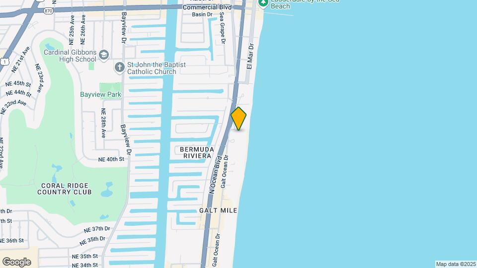 4250 Galt Ocean Dr Mapa y Detalles de la Ubicación