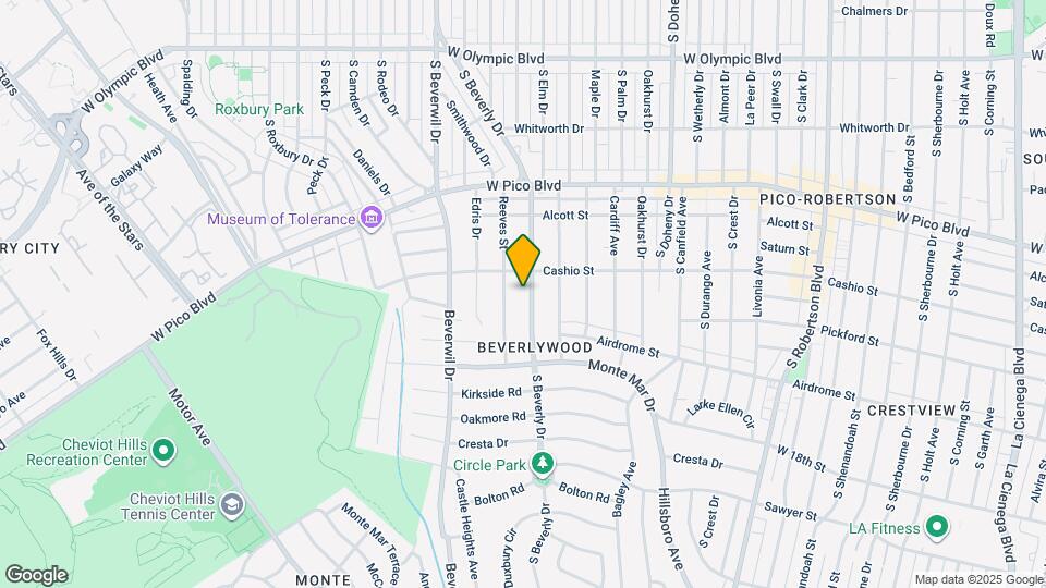 1525 S Beverly Dr Map and Location Details