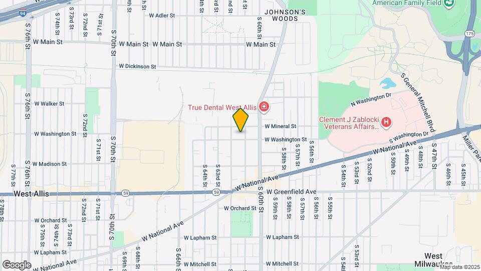 1021 S 61st St Map and Location Details