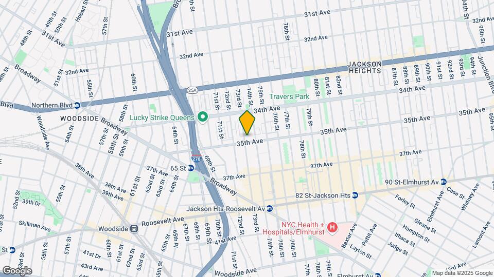 34-57 73rd St Mapa y Detalles de la Ubicación