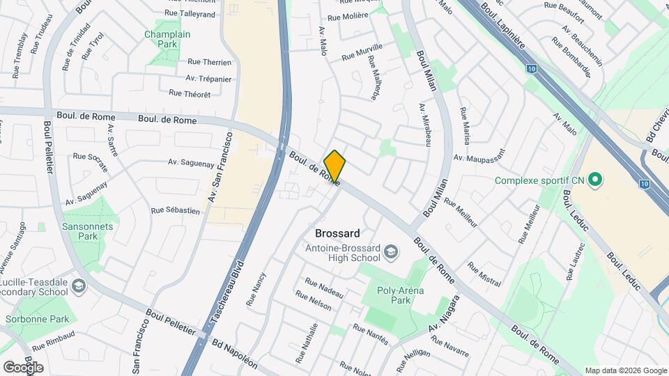 2445 De Rome Boul Map and Location Details