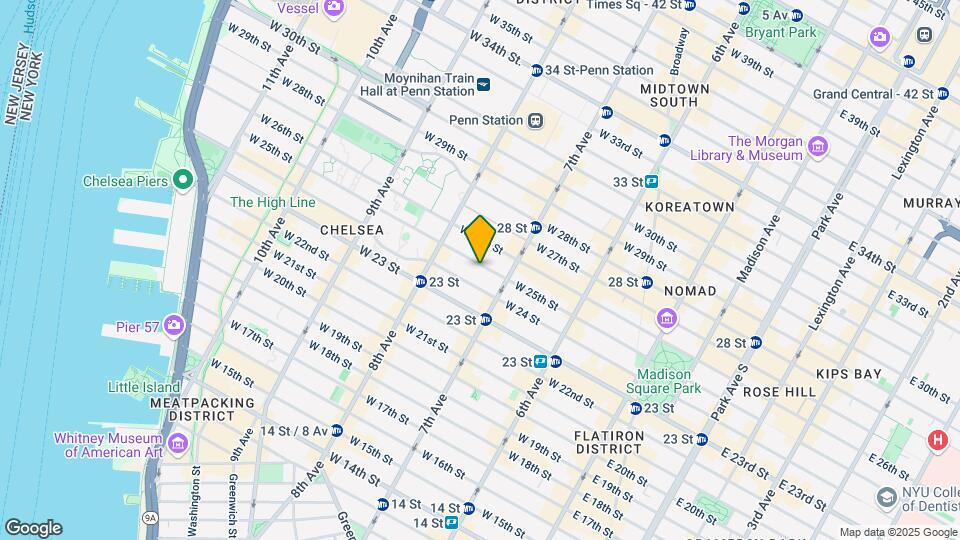 228 W 25th St Mapa y Detalles de la Ubicación