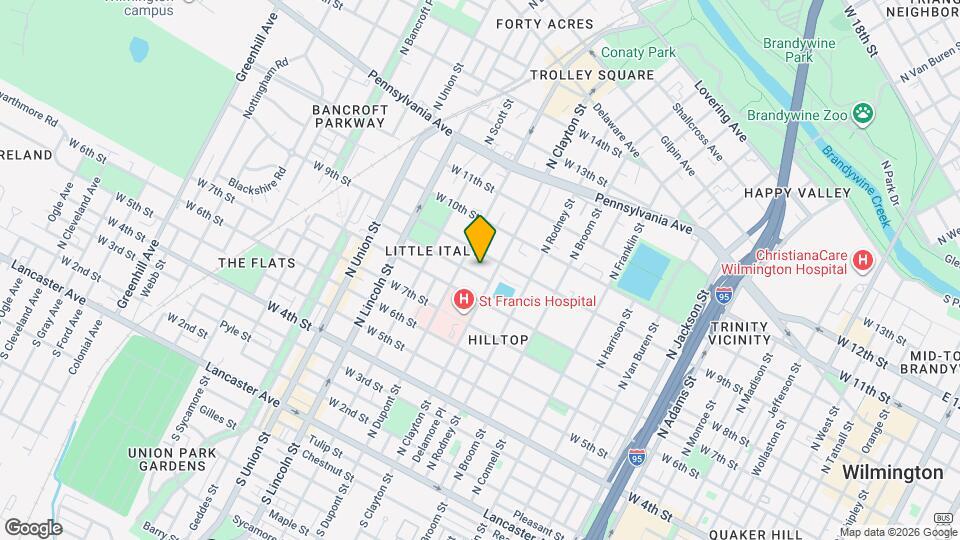 1607 Howland St Map and Location Details