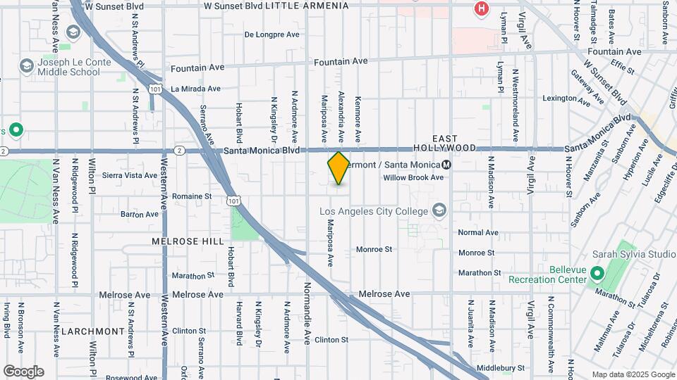 4907 Romaine St Map and Location Details