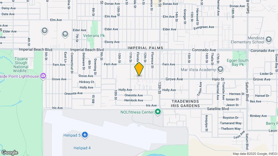 1162 Grove Ave Map and Location Details