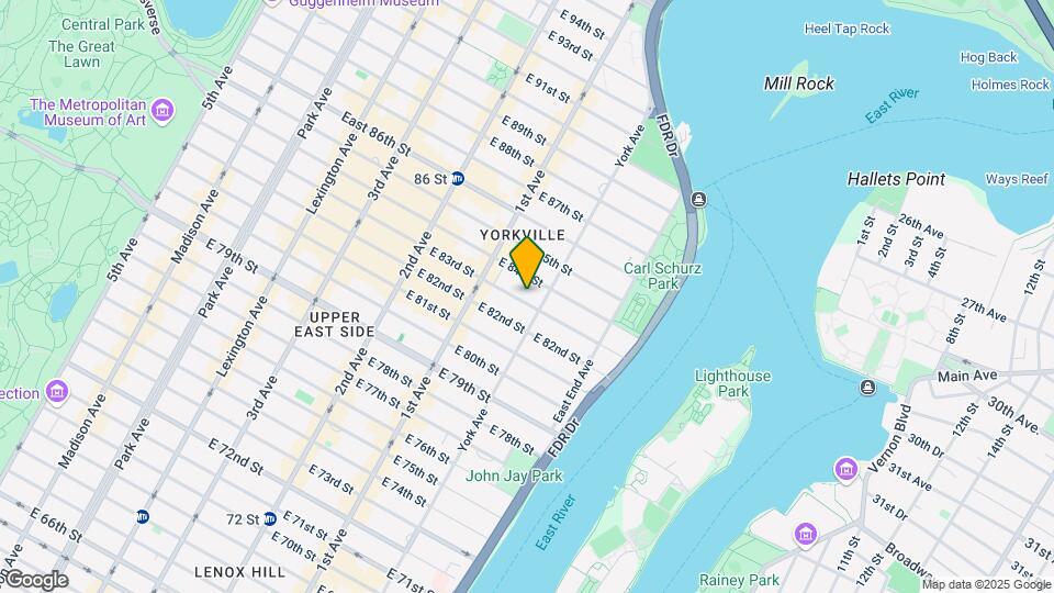 451 E 83rd St Mapa y Detalles de la Ubicación