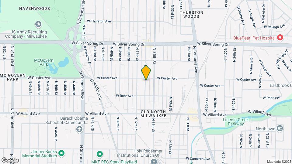5368 N 36th St Map and Location Details