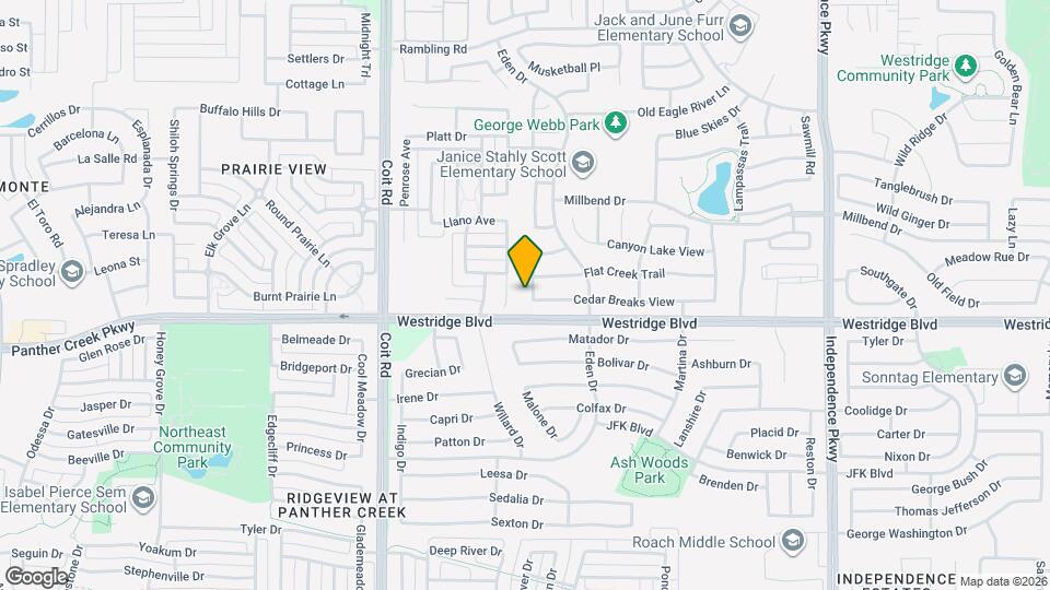 1504 Pillar Bluff Way Map and Location Details