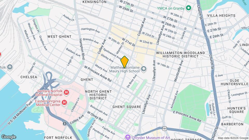 1413 Colonial Ave Map and Location Details