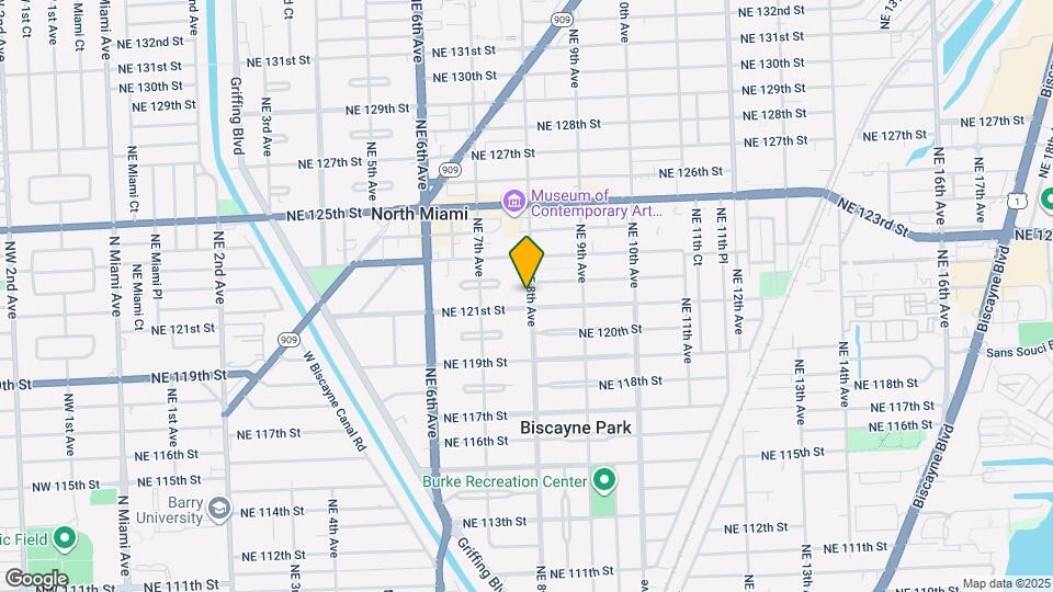 12120 NE 8th Ave Map and Location Details