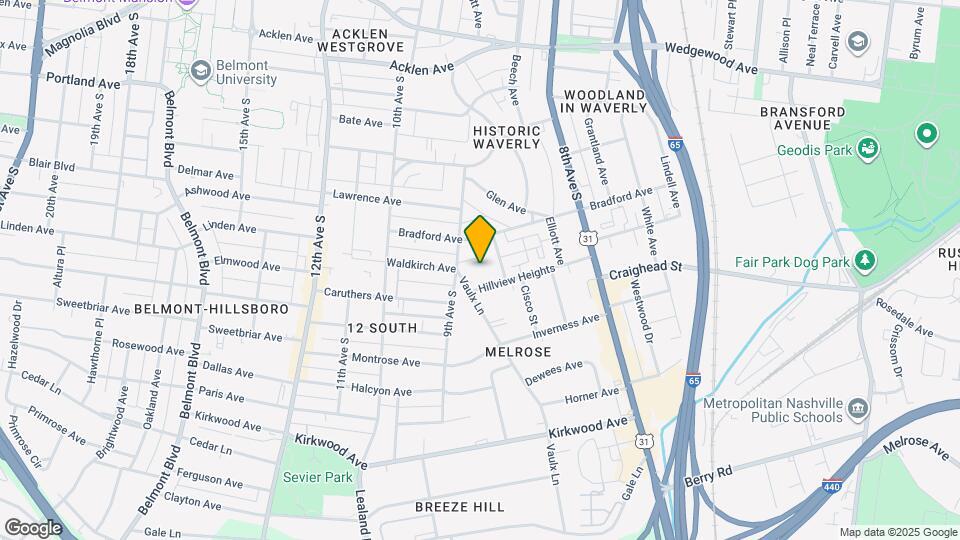 2310 Vaulx Ln, Unit 1 Map and Location Details