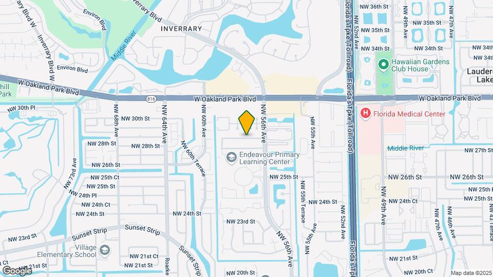 5704 NW 28th St Map and Location Details
