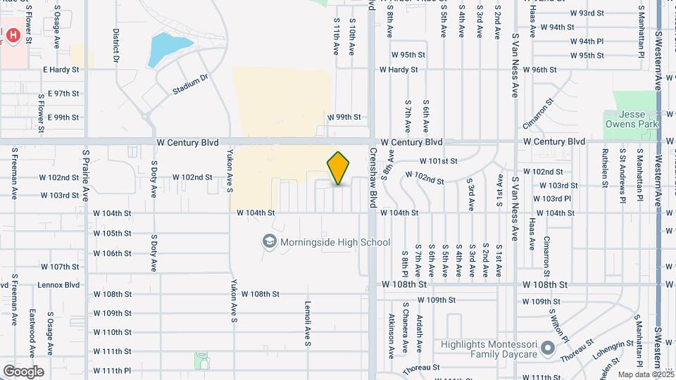 10214 Woodworth Ave Mapa y Detalles de la Ubicación