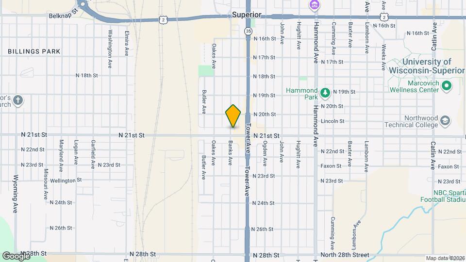 1819 N 21st St Map and Location Details